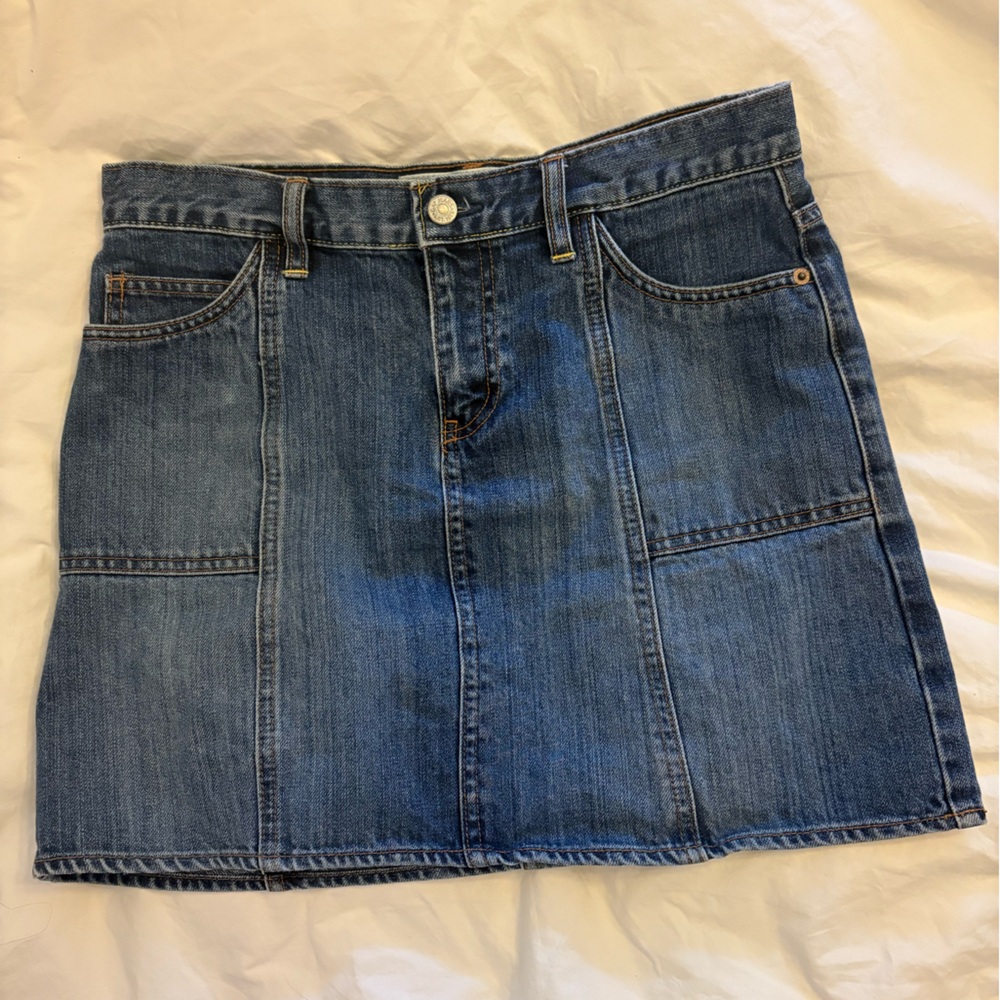 Vintage VTG GAP Blue Denim Jeans Skirt